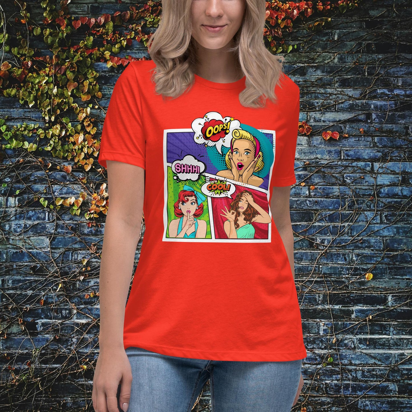 Women Pop Art Women's Relaxed T-Shirt