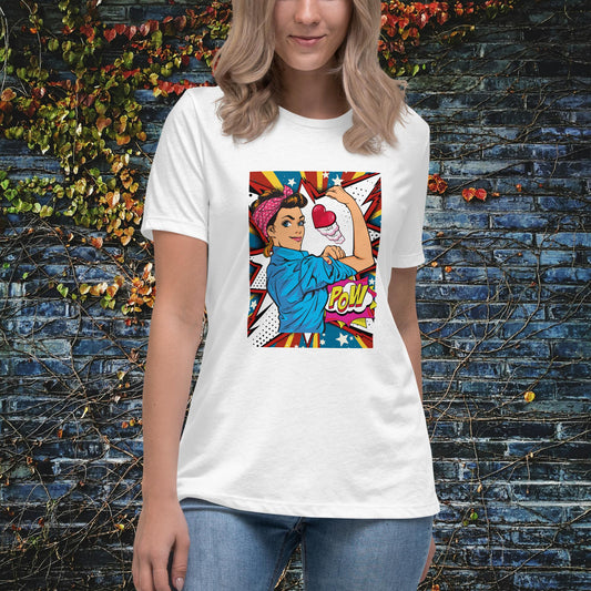 I'm A Strong Woman Pop Art Women's Relaxed T-Shirt